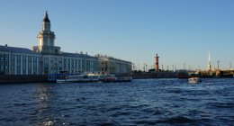 The Neva River in St. Petersburg, Russia