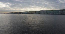 The Neva River looking toward the Hermitage Museum