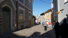 Cobblestone streets in Tallinn's Old Town