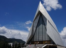 The Cadet Chapel at the U.S. Air Force Academy in Colorado Springs