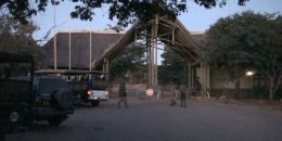 Entrance to Chobe National Park in Northern Botswana