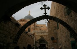 Via Dolorosa and the Church of the Holy Sepulchre.