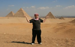 Me at the Great Pyramids of Egypt