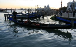 The Venetian lagoon at sunset