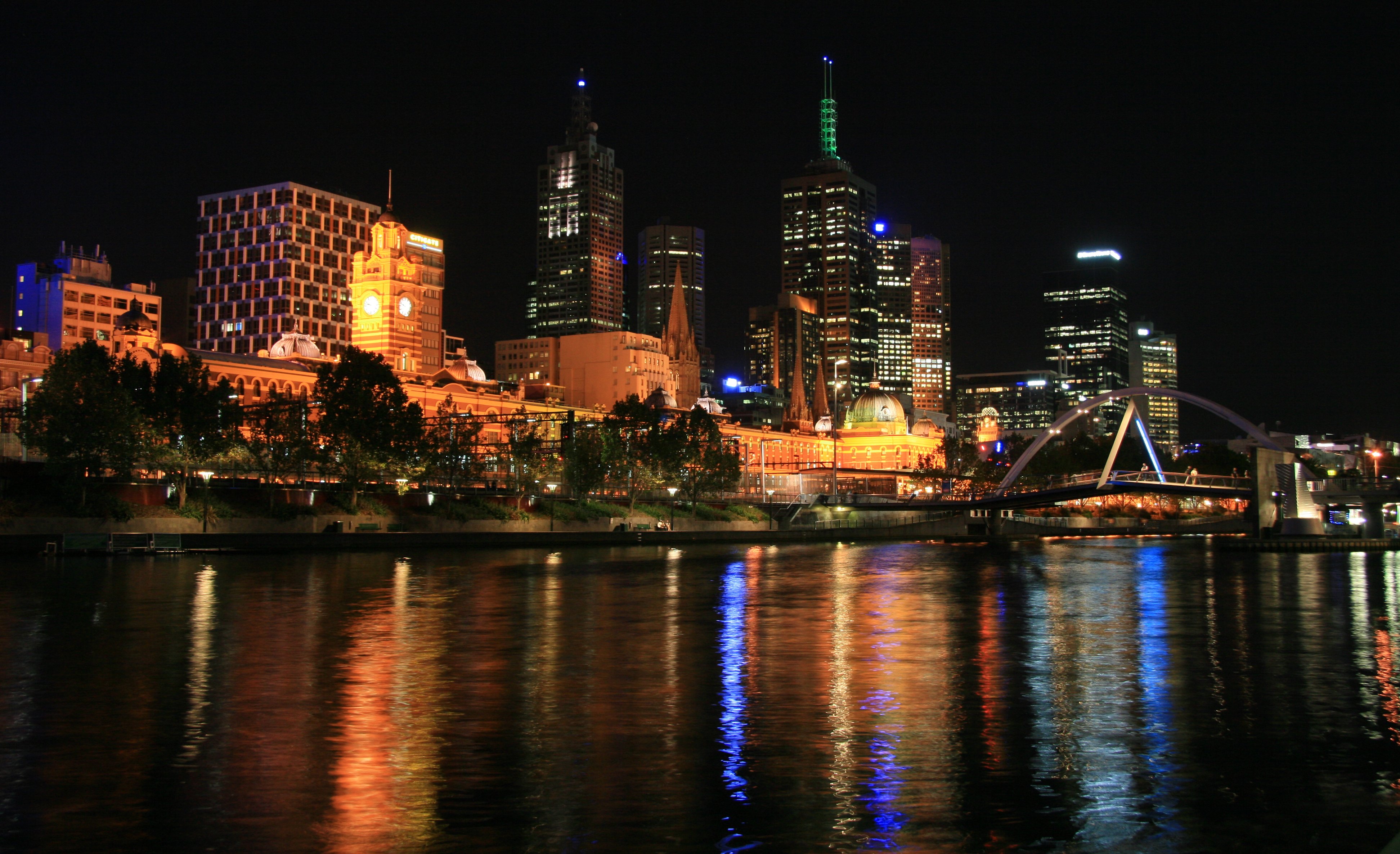 Melbourne after dark
