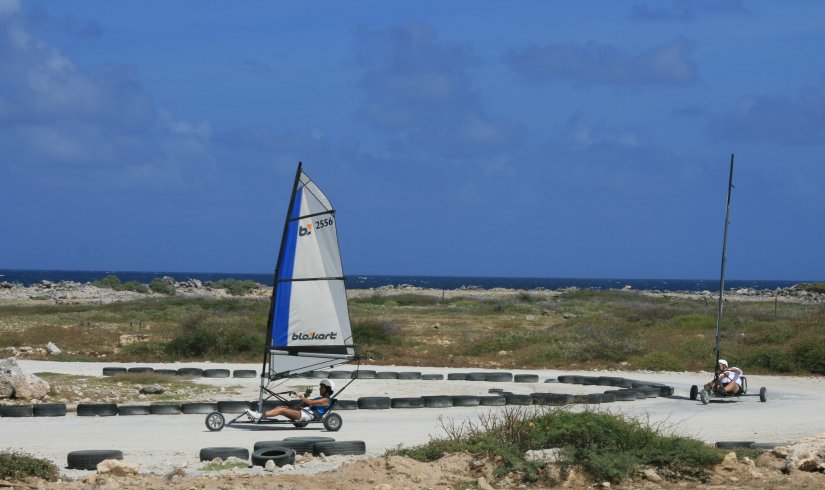Landsailing on Bonaire's east coast