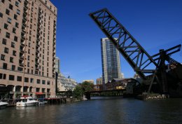 Chicago's Kinzie Street railroad bridge