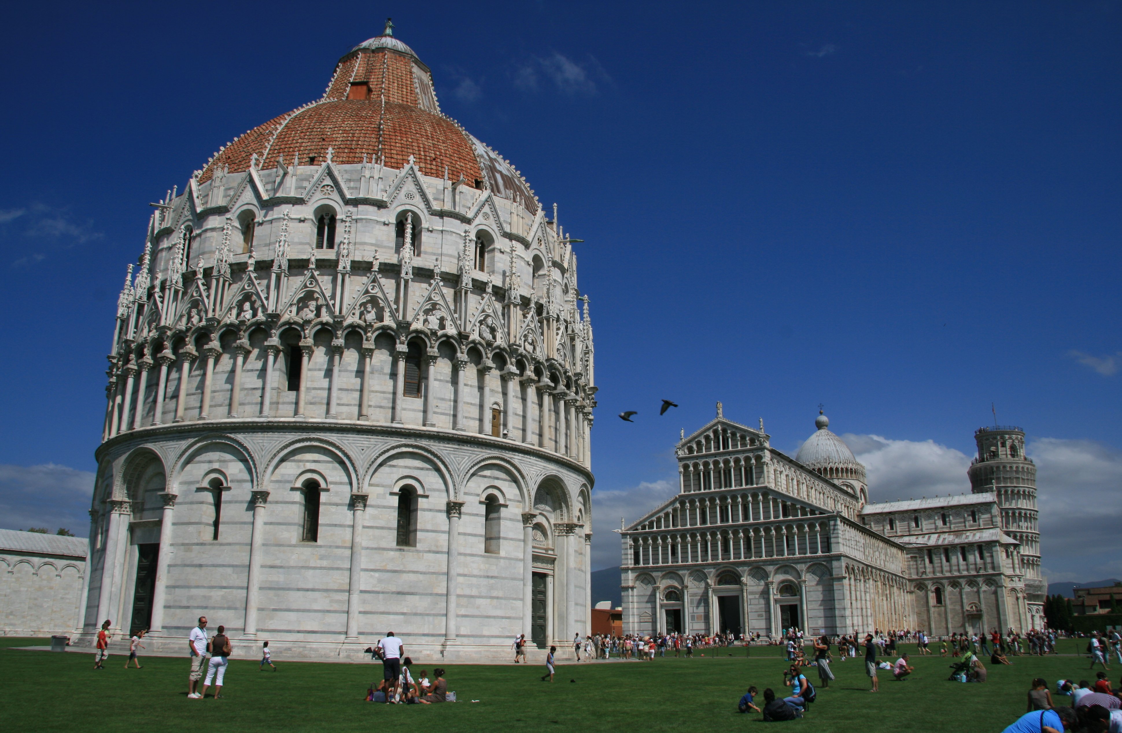 The Baptistry, Duomo and Leaning Tower