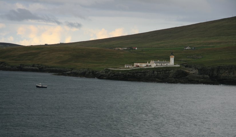 Sailing away from the Shetland Islands