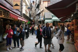 The shops at Mont Saint-Michel