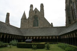 The cloister at Mont Saint-Michel