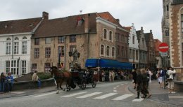 Main intersection in Bruges