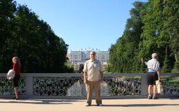 Me at Peterhof Palace in St. Petersburg, Russia