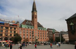 Palace Hotel adjacent to City Hall Square in Copenhagen, Denmark
