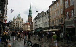 The Stroget, Copenhagen's pedestrian shopping zone