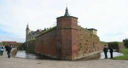 Kronborg Castle in in Elsinore, Denmark