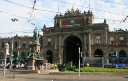 Main railway station in Zurich, Switzerland