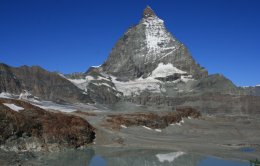 The Matterhorn from the Trockener Steg station