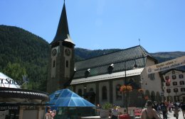 Parish church of St. Mauritius in Zerlmatt, Switzerland