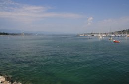 Lake Geneva in Geneva, Switzerland