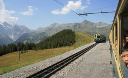 The Jungfraujoch railway