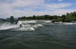 The American Falls from Luna Island in New York