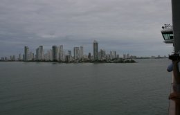 Sailing into Cartagena, Colombia on the Island Princess