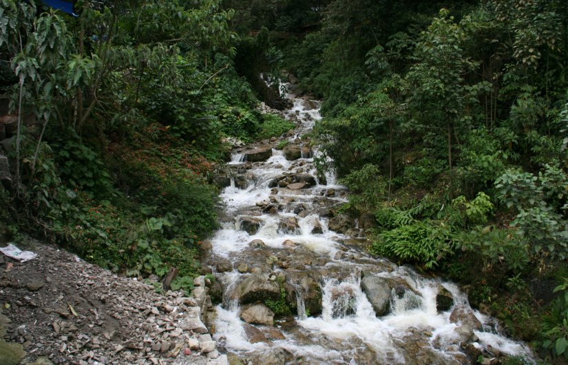 Urubamba River in Aguas Calientes