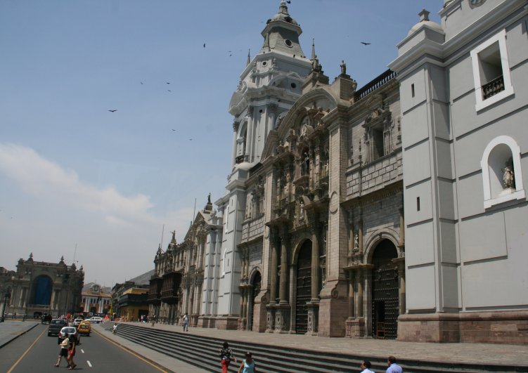 Lima, Peru Cathedral on Plaza Mayor