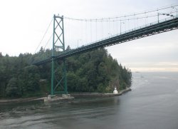 Lions' Gate Bridge from Sapphire Sun Deck