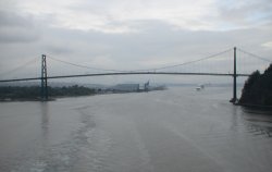 Lions' Gate Bridge from Sapphire Sun Deck