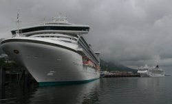 Sapphire Princess docked in Ketchikan Alaska