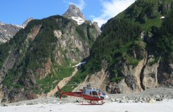 Glacier landing / Juneau Icefield