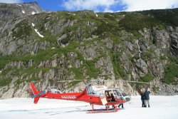 Temsco helicopter on Herbert Glacier