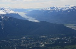 Juneau from helicopter