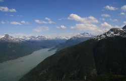 Lynn Canal from helicopter