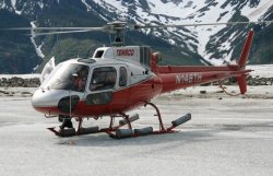 Landing on Meade Glacier