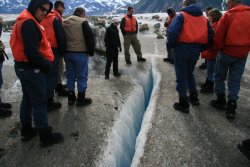 Crevasse on Meade Glacier