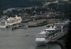 Skagway just before landing