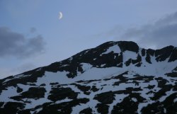 Moon over Lynn Canal