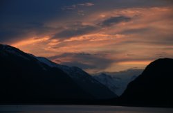 Sunset over Lynn Canal