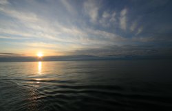 Sunset over Gulf of Alaska