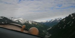 Flying above Lake Clark National Park