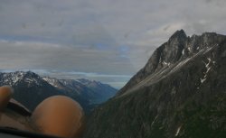 Flying above Lake Clark National Park