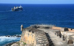 Atlantic Ocean from inside Castillo San Filipe del Morro