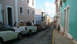 Narrow streets of Old San Juan