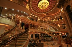 Piazza-style atrium on the Crown Princess