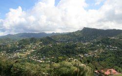 The island of Grenada from Fort Frederick