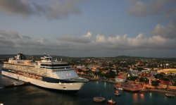 Sailing away from Bonaire