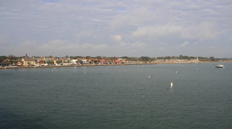 View of St. Augustine, Florida from the Bridge of Lions